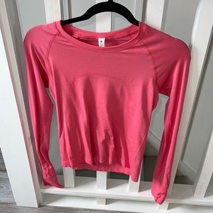 Pink Lulu lemon long sleeve